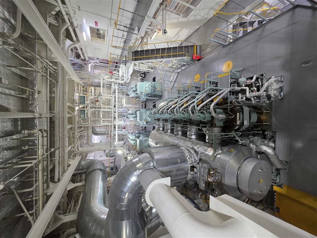 Engine room inspection aboard a commercial vessel