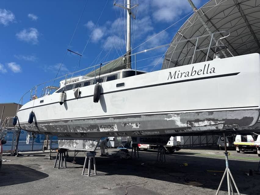 Vessel Mirabella hauled out for survey